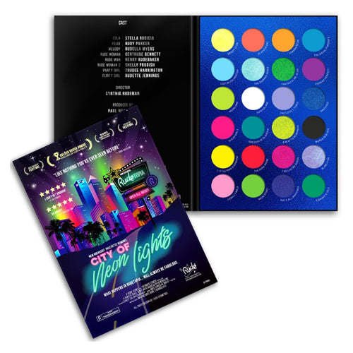 RUDE City of Neon Lights - 24 Vibrant Pigment & Eyeshadow Palette RUDE City of Neon Lights - 24 Vibrant Pigment & Eyeshadow Palette