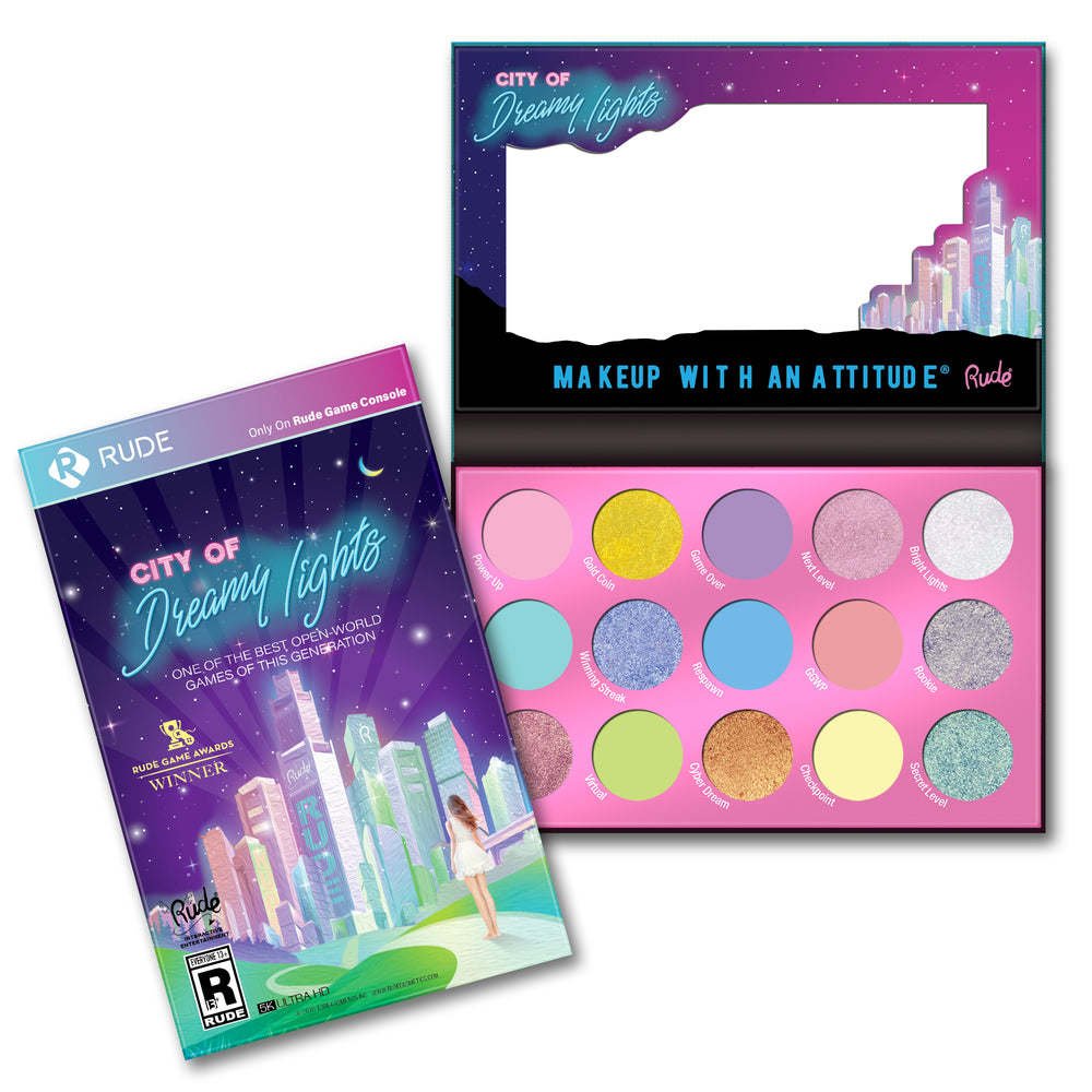RUDE City of Dreamy Lights - 15 Dreamy Pastel Pigment & Eyeshadow Palette RUDE City of Dreamy Lights - 15 Dreamy Pastel Pigment & Eyeshadow Palette