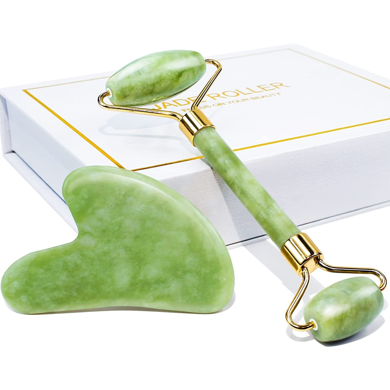 Jade Roller & Gua Sha Gift Box Jade Roller & Gua Sha Gift Box