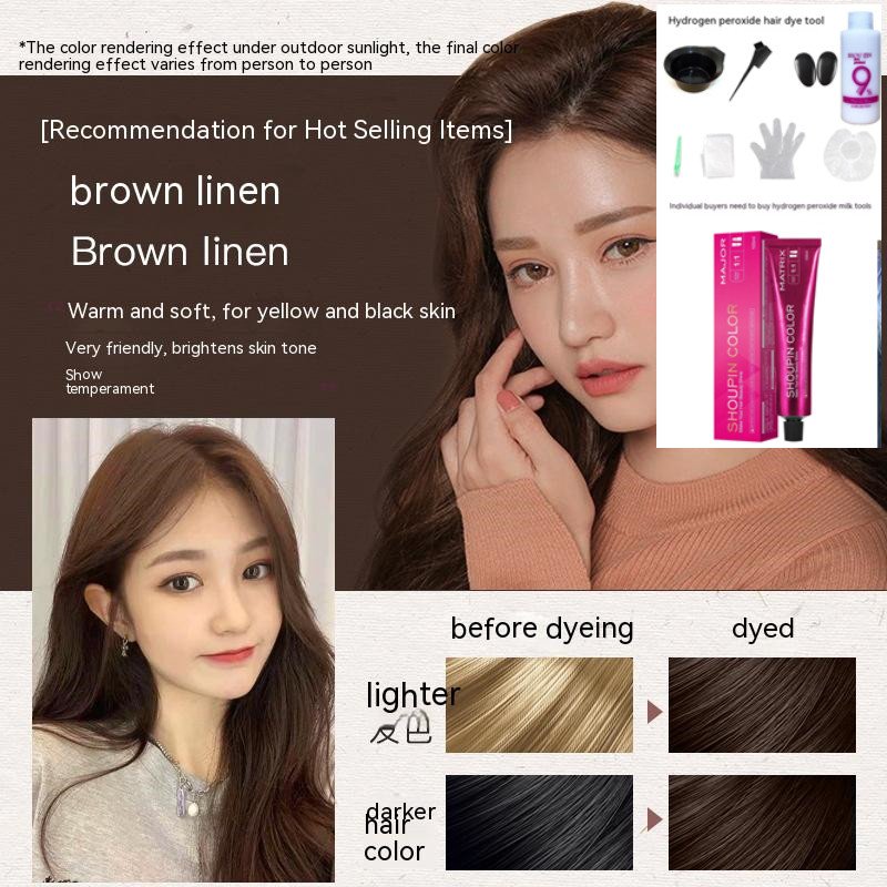 Ammonia-free Hair Color Paste Monochrome Paste Cover White Hair Multi-segment Color One-step Black Tea Gray Blue Black Hair Dye Ammonia-free Hair Color Paste Monochrome Paste Cover White Hair Multi-segment Color One-step Black Tea Gray Blue Black Hair Dye