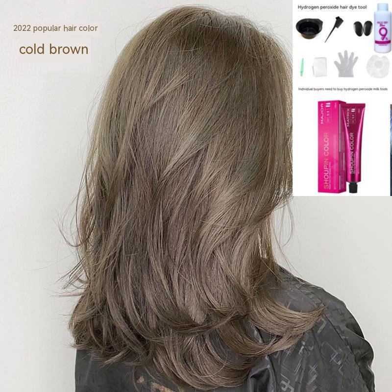 Ammonia-free Hair Color Paste Monochrome Paste Cover White Hair Multi-segment Color One-step Black Tea Gray Blue Black Hair Dye Ammonia-free Hair Color Paste Monochrome Paste Cover White Hair Multi-segment Color One-step Black Tea Gray Blue Black Hair Dye