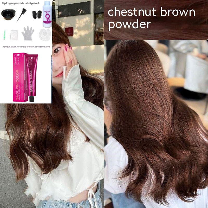 Ammonia-free Hair Color Paste Monochrome Paste Cover White Hair Multi-segment Color One-step Black Tea Gray Blue Black Hair Dye Ammonia-free Hair Color Paste Monochrome Paste Cover White Hair Multi-segment Color One-step Black Tea Gray Blue Black Hair Dye
