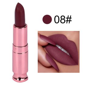 Easy To Color Matte No Stain On Cup Long Lasting Lipstick Lip Balm (Option: 8 Style)
