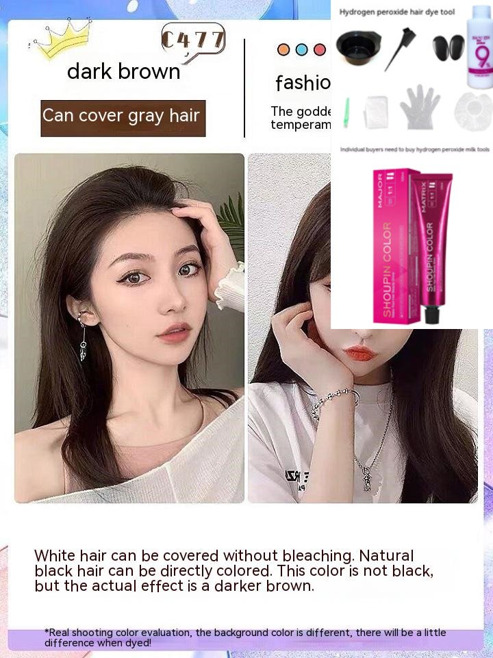 Ammonia-free Hair Color Paste Monochrome Paste Cover White Hair Multi-segment Color One-step Black Tea Gray Blue Black Hair Dye Ammonia-free Hair Color Paste Monochrome Paste Cover White Hair Multi-segment Color One-step Black Tea Gray Blue Black Hair Dye