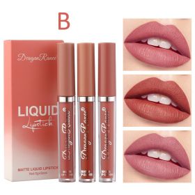 3 Pack Suit Lip Lacquer Velvet Matte Matte (Option: Style B)