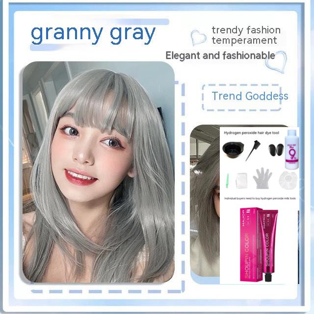 Ammonia-free Hair Color Paste Monochrome Paste Cover White Hair Multi-segment Color One-step Black Tea Gray Blue Black Hair Dye Ammonia-free Hair Color Paste Monochrome Paste Cover White Hair Multi-segment Color One-step Black Tea Gray Blue Black Hair Dye