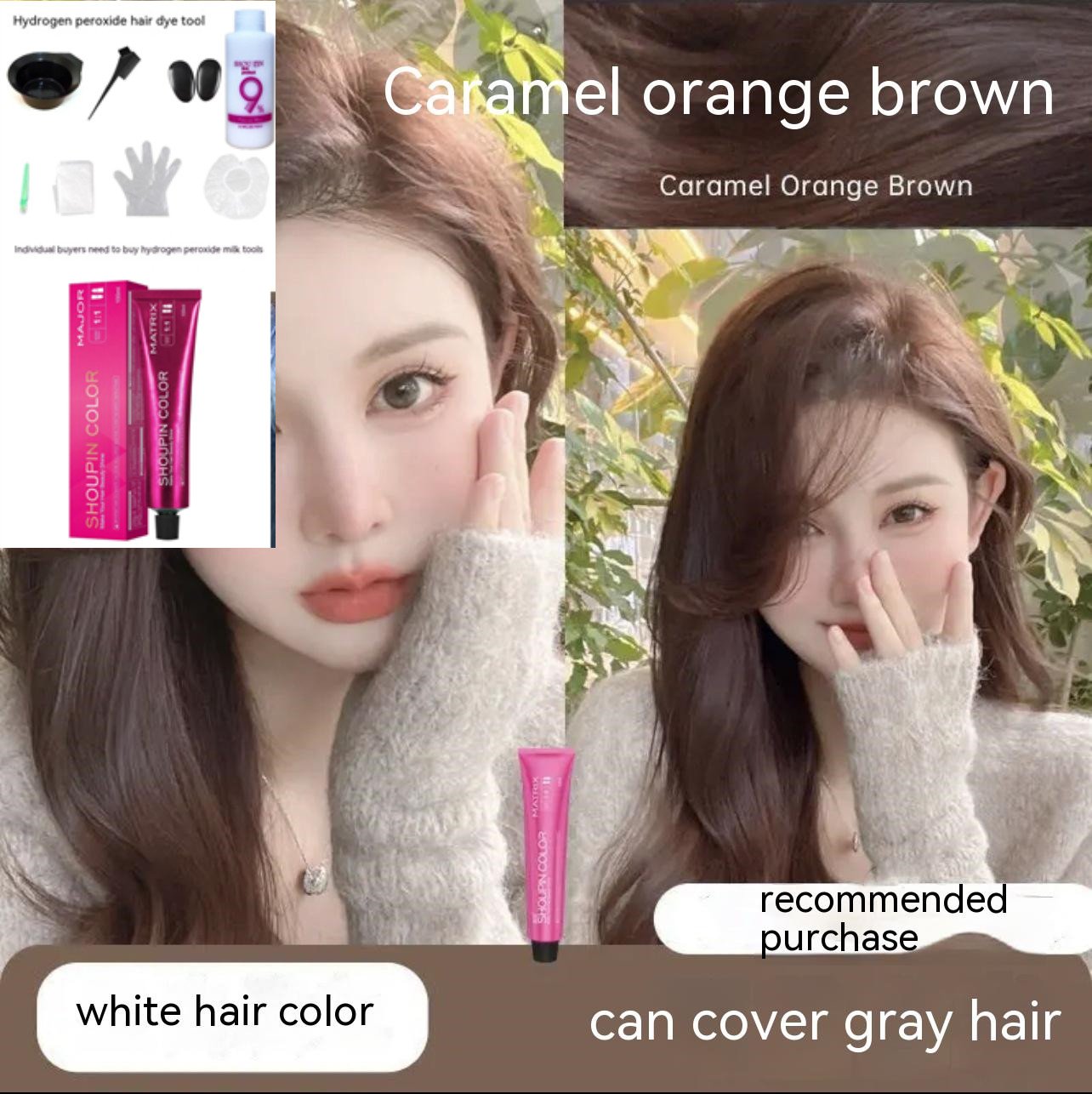 Ammonia-free Hair Color Paste Monochrome Paste Cover White Hair Multi-segment Color One-step Black Tea Gray Blue Black Hair Dye Ammonia-free Hair Color Paste Monochrome Paste Cover White Hair Multi-segment Color One-step Black Tea Gray Blue Black Hair Dye
