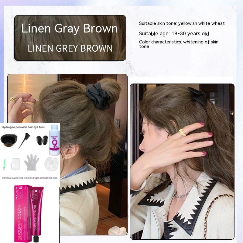 Ammonia-free Hair Color Paste Monochrome Paste Cover White Hair Multi-segment Color One-step Black Tea Gray Blue Black Hair Dye Ammonia-free Hair Color Paste Monochrome Paste Cover White Hair Multi-segment Color One-step Black Tea Gray Blue Black Hair Dye