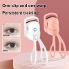 Eyelash Curler Portable Electric Heated Comb Eye Lash Perm Long Lasting Eyelashes Curls Thermal Eyelash Curler Makeup Tools